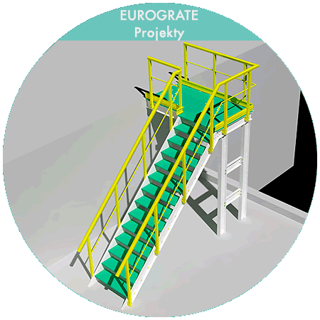 3D teknisk design af faste stiger